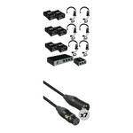 PortaCom COM-60S 6 Headset Intercom System with Cables & Single Sided Headsets