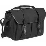 Billingham 445 Shoulder Bag (Black with Black Leather Trim)