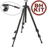Manfrotto 190XDB Tripod Legs (Chrome) with 3126 Fluid Head