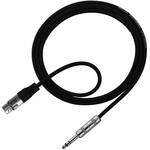 Pro Co Sound Excellines Stereo 1/4" Phone Male to XLR Female Cable - 20'