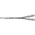Pro Co Sound 1/4" Phone Male to 2 1/4" Phone Female Y-Cable - 1'