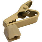 Shure Swiveling Lapel Dual Tie Clips (Tan)