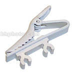 Shure Single and Dual Tie Clips (White)