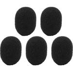 Shure Foam Windscreen for MC50B, WL50, WL51, and Beta53 - 5-pack (Black)