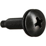 Middle Atlantic HPS 10-32 3/4" Philips Truss-Head Screws & Washers 25 Pieces (Black)