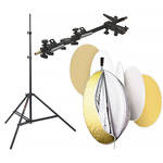 Photoflex 42" 5-in-1 MultiDisc Reflector with Holder and Light Stand Kit 