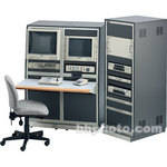 Winsted K8476 Two-Bay Slope Video Console with Rack (System/85 Series)