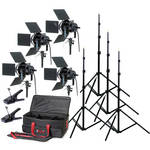 Smith-Victor K76 4-Light 4,000 Watt Professional Studio Kit (120V)