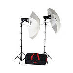 Smith-Victor KQ82 2-Light 1,200 Watt Ultra Quartz Location Kit (120V)