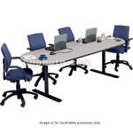 Bretford 120 x 42 x 29" Race Track Conference Table - Storm Nebula