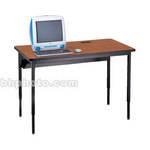 Bretford 42 x 30" Quattro Computer Table - Cherry w/ Black