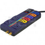 Monster Power MPAV800 Power Strip and Surge Protector - 8 Outlets