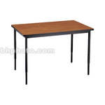Bretford 42 x 36" Quattro Work & Utility Table - Black w/ Cherry