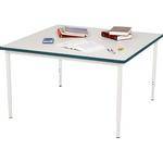 Bretford 42 x 36" Quattro Work & Utility Table - Grey w/ Polo