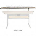 Raxxess 60"W Upper Shelf for Center Desks (Ebony)