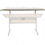 Raxxess 60"W Upper Shelf for Center Desks (Maple)