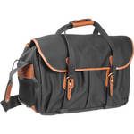 Billingham 555 Shoulder Bag (Black with Tan Leather Trim)