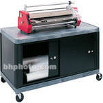 Luxor 2-Shelf Heavy-Duty Work Center with Cabinet, Model LEW29CG  Gray Top with Black Cabinet 