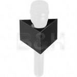 GB Mic Flag Triangle Microphone Flag - 2.25 x 3.75" - Black