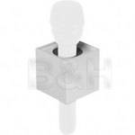 GB Mic Flag Square Microphone Flag - 2.25" - White