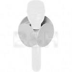 GB Mic Flag Round Microphone Flag - 2.5" - White