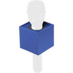 GB Mic Flag Square Microphone Flag - 2.25" - Blue