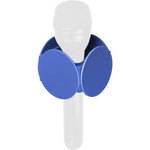 GB Mic Flag Round Microphone Flag - 2.25" - Blue