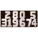 Delta 1 Soft Number Set 0 - 9, Gray - 18" (45.7cm) High