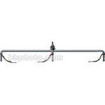 Mole-Richardson Triple Hanger with 1/2"-13 Thread - Accepts 3 Baby (5/8") Fixtures