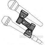 MIC-EZE Pig-E-Bak Double Microphone Clamp