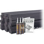 Auralex PlatFoam (Charcoal Grey) - 24 Pieces with 3 Tubes of Tubetak Pro Adhesive