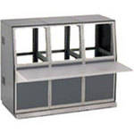 Winsted 3-Bay Base and 21" (53.34 cm) (12U) Slope Console, Model J8214