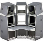 Winsted 3-Bay Corner Console with 19-1/4" Top Slope J8252 (Gray)