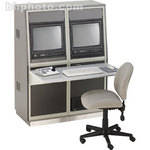 Winsted J8572 Two-Bay Slope Video Console (System/85 Series)