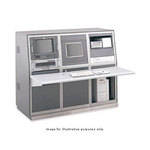 Winsted K8121 Three-Bay Slope Video Console with Top Module (System/85 Series)