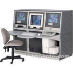 Winsted K8493 Three-Bay Slope Video Console (System/85 Series)