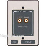 RDL RCX-J2 Unbalanced Line-Level Audio Input Panel Assembly (White & Gray)