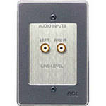 RDL RCX-J2S Unbalanced Line-Level Audio Input Panel (Gray & Silver)