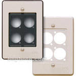 RDL RMS-4 Wall Mount Plate for AMS Series Products (White & Gray)