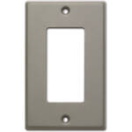 RDL CP-1G Single Cover Wall Plate (Gray)