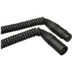 K-Tek XLR Male to XLR Female Coiled Cable - 3 ~ 18'