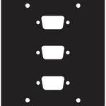 Middle Atlantic 3 DB9 Punchout Panel 