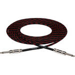 Hosa Technology 3GT Series Cloth Guitar Cable (Black/Red) - 18'