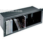 Middle Atlantic CD - Front Loading 40-CD Holder  (Black Brush)