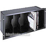 Middle Atlantic Front Loading 28-DVD Holder (Black Brush Finish)