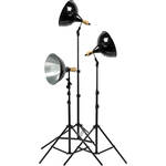 Impact Tungsten Three-Floodlight Kit with 6' Stands