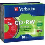 Verbatim CD-RW 700MB Discs (10)