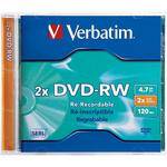 Verbatim DVD-RW 4.7GB, 2x Recordable Disc in Jewel Case