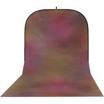 Botero #002 Super Collapsible Background (8x16', Maroon, Orange)