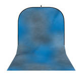 Botero #004 Super Collapsible Background (8x16') (Blue, Grey)